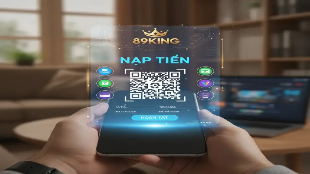Nạp tiền (Ngân Hàng, Ví Điện Tử, Thẻ Điện Thoại) 89King