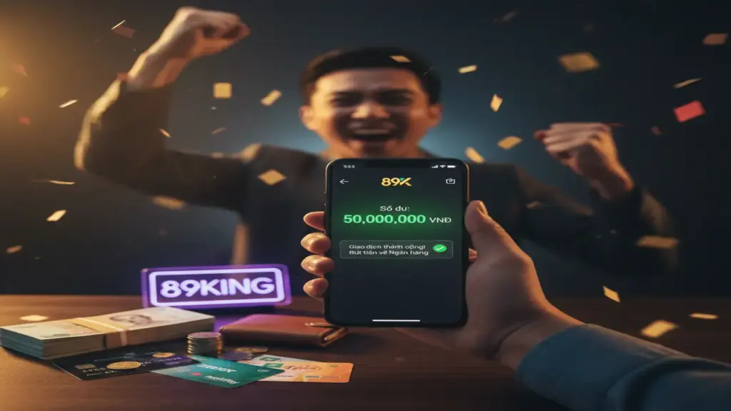 Rút tiền (Ngân Hàng, Ví Điện Tử, Thẻ Điện Thoại) 89King