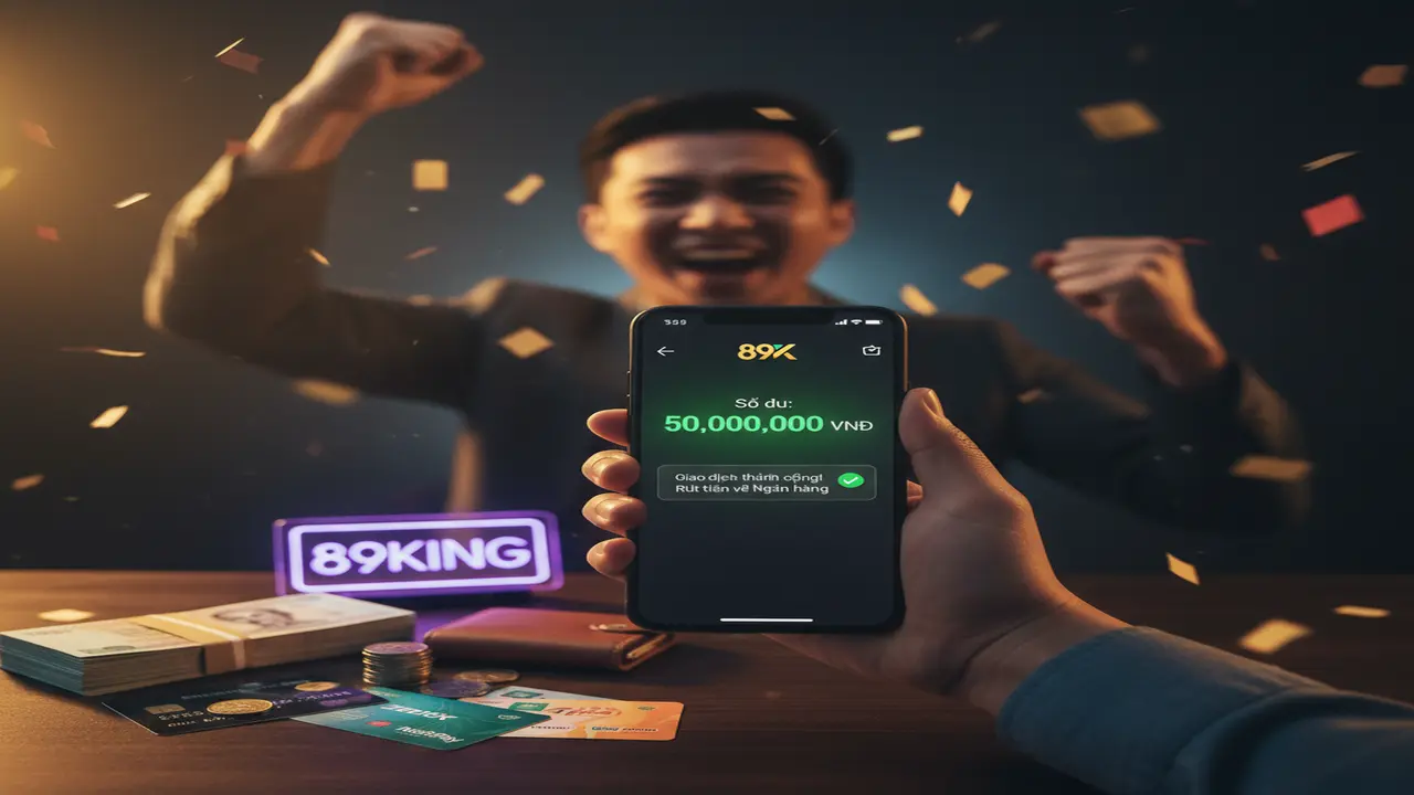 Rút tiền (Ngân Hàng, Ví Điện Tử, Thẻ Điện Thoại) 89King
