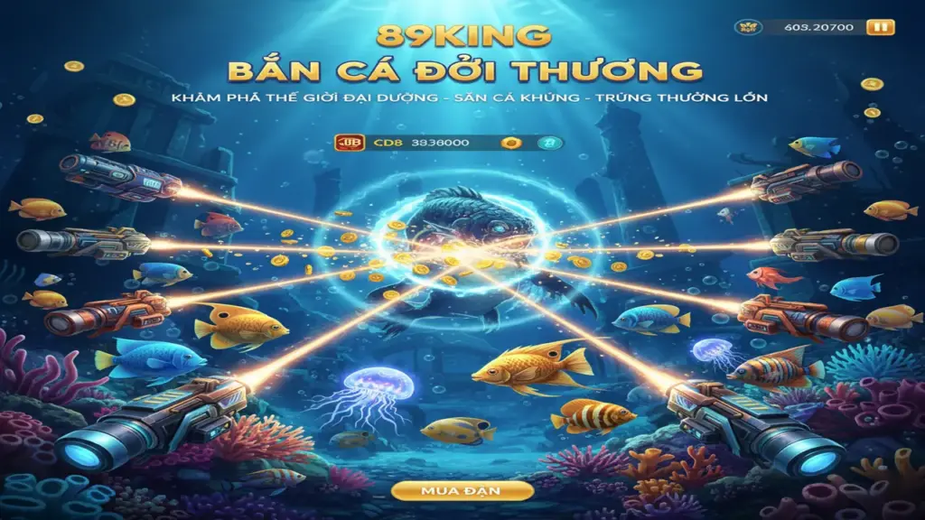 Top 5 sảnh Bắn Cá đổi thưởng 89King